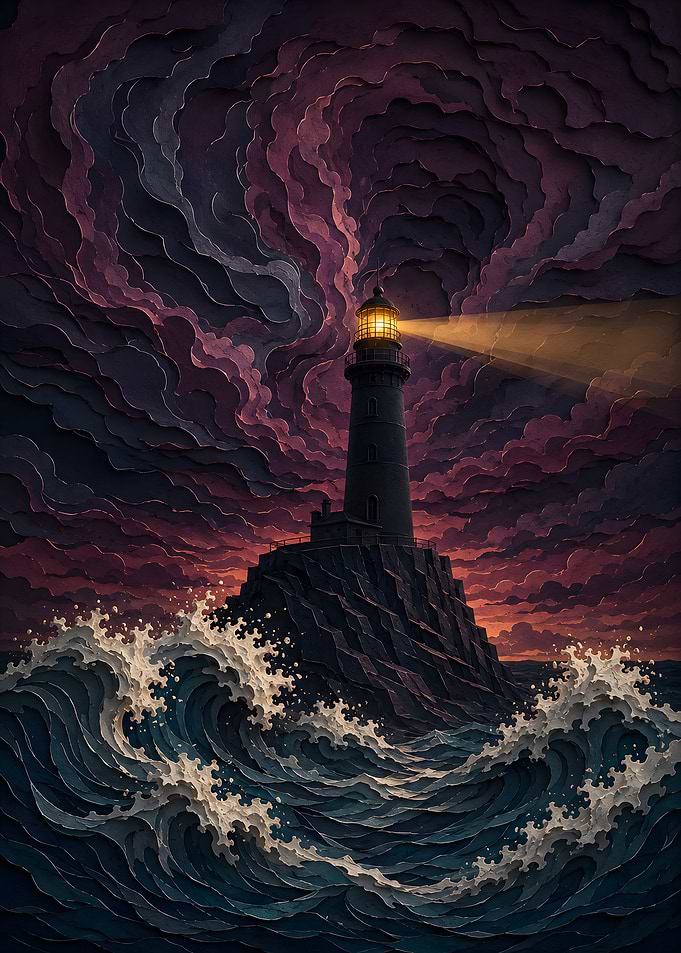 Crimson Twilight Beacon Glow