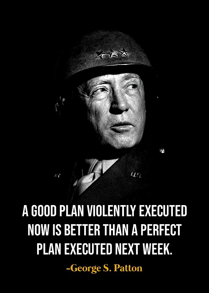General George S. Patton Quote Poster