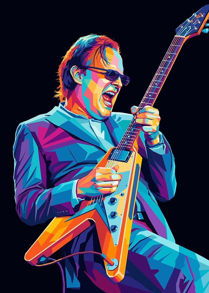 Joe Bonamassa Pop Art Guitarist