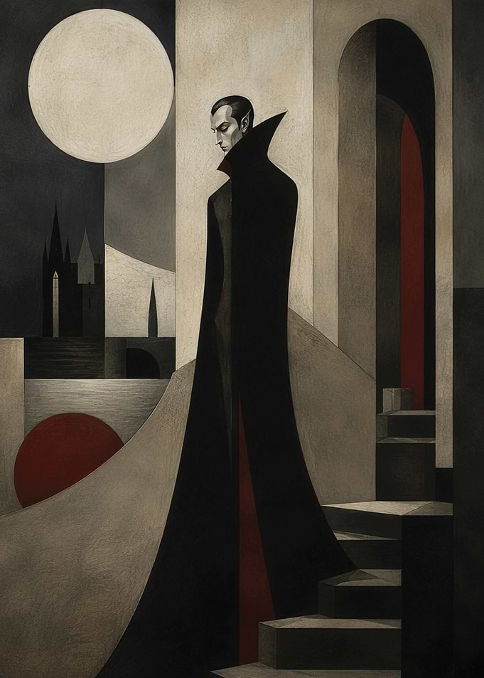 Art Deco Minimalist Vampire