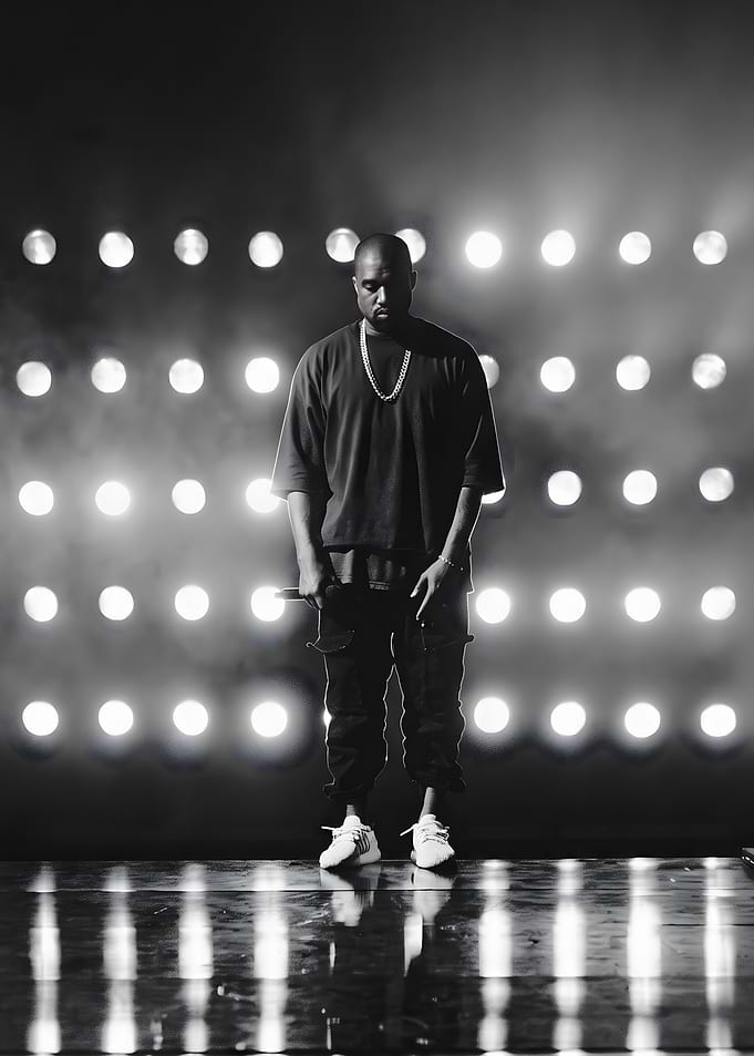 Kanye West Performing on Stage