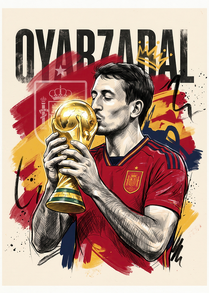 Mikel Oyarzabal Kissing Trophy
