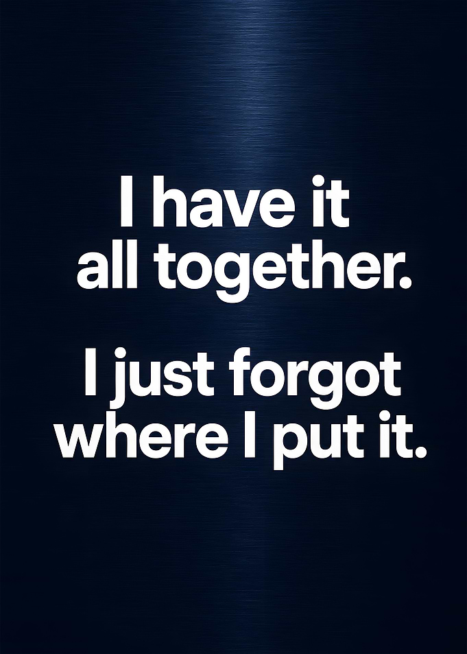 I Have It All Together Funny Quote
