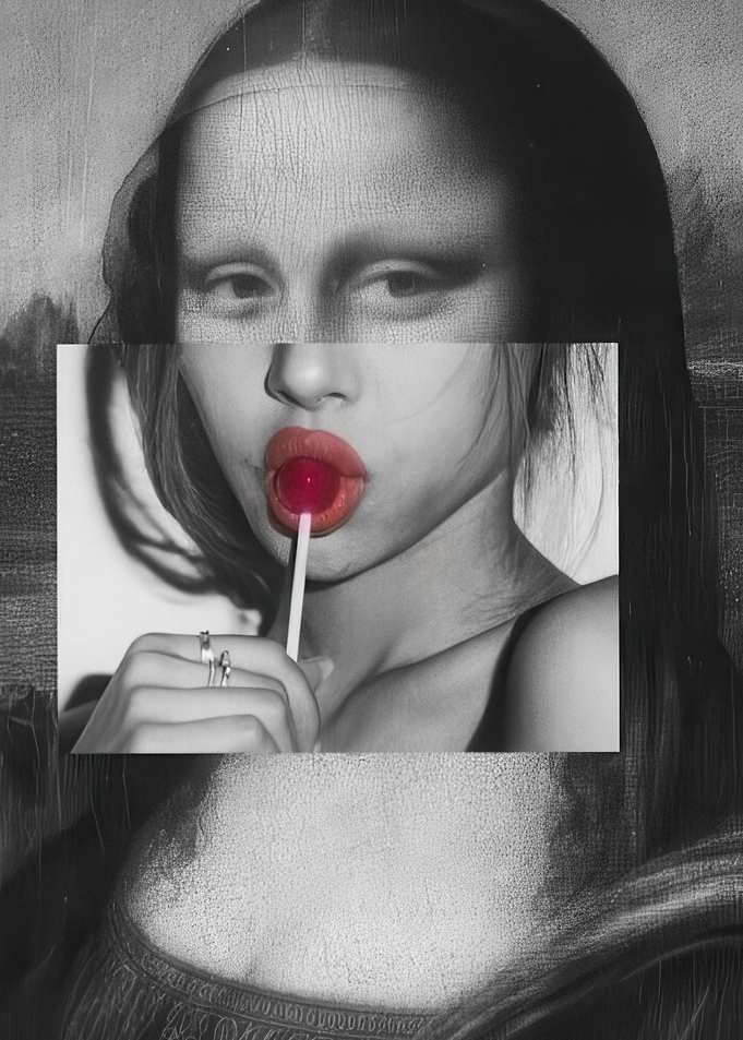 Mona Lisa Pop Art Collage