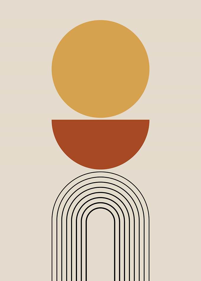Minimalist Geometric Abstract Wall Art