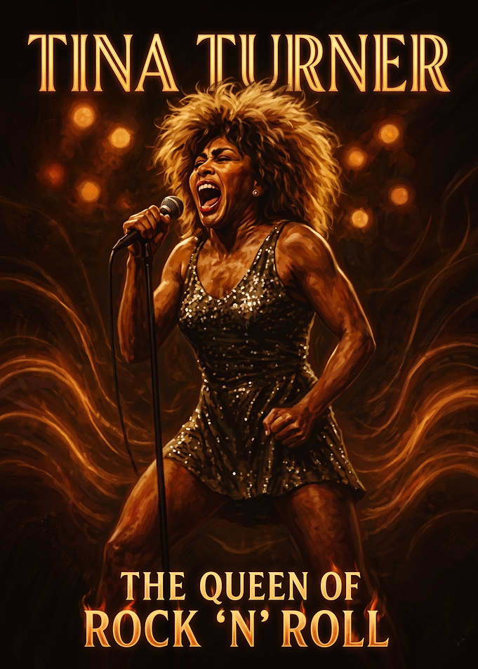 Tina Turner Queen of Rock Poster