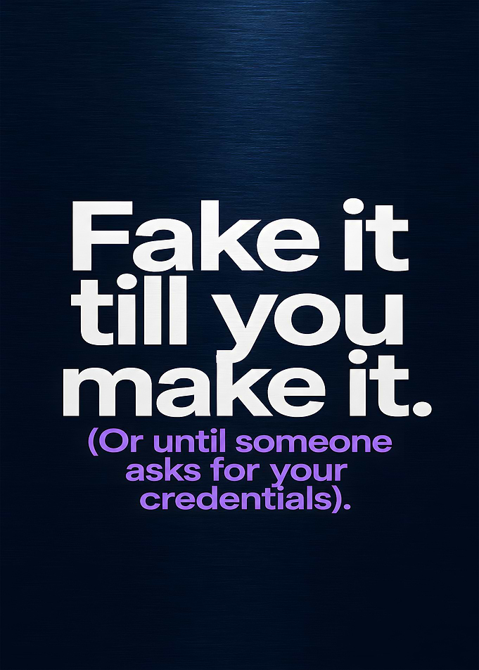 Fake It Till You Make It Credentials