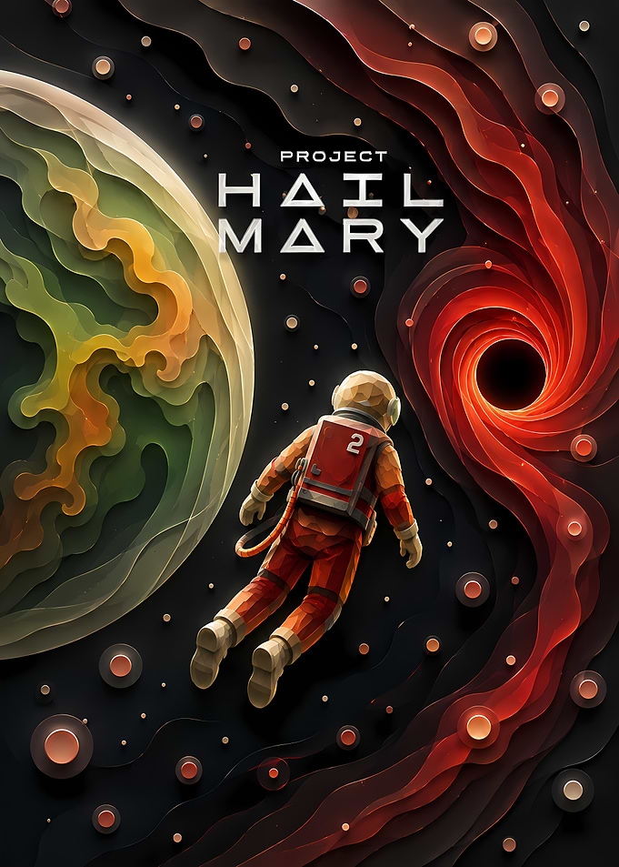 Project Hail Mary Space Poster