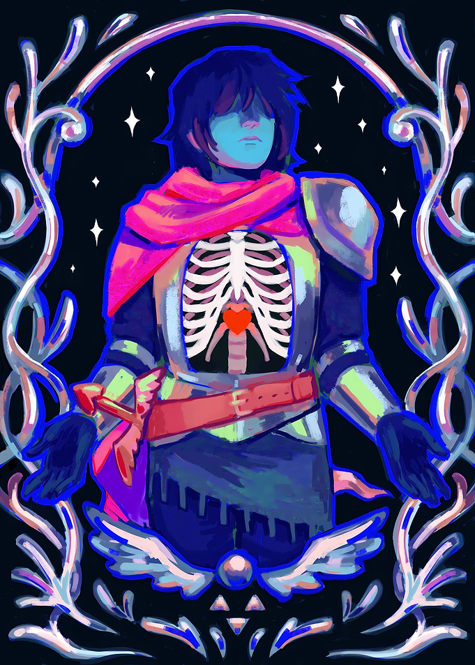 Kris Deltarune Soul Heart Game Art