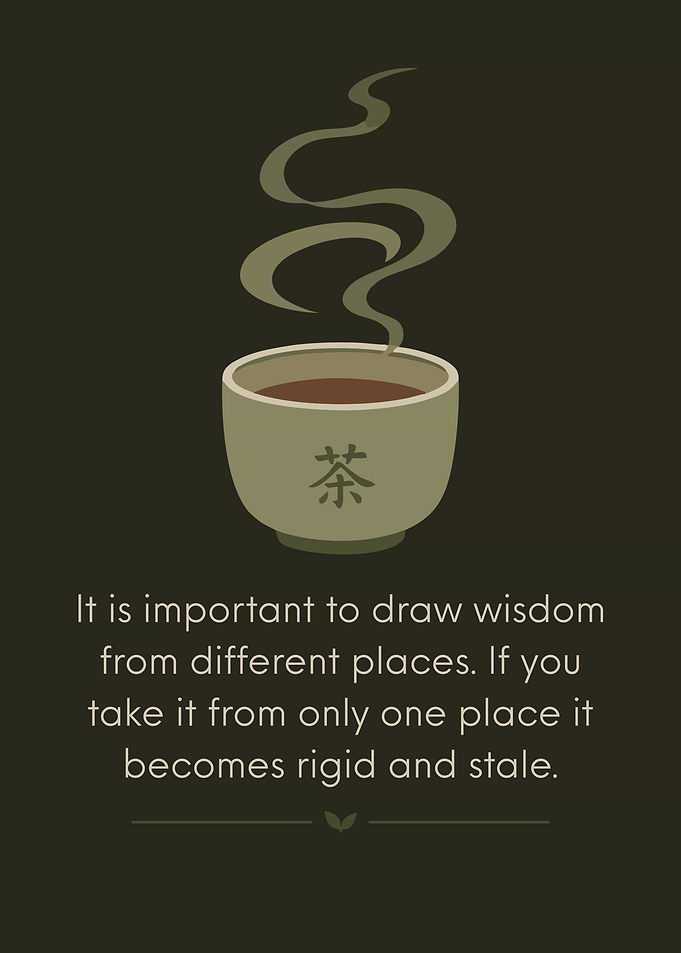 Minimalist Tea Cup Quote Poster