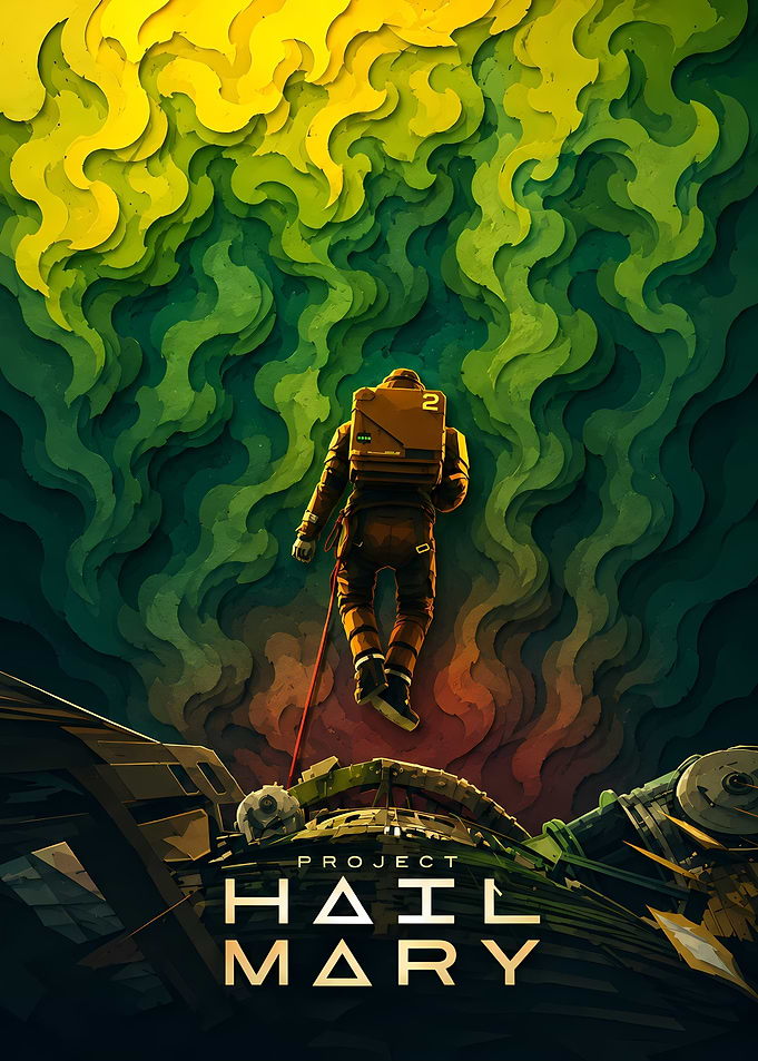 Project Hail Mary Space Poster