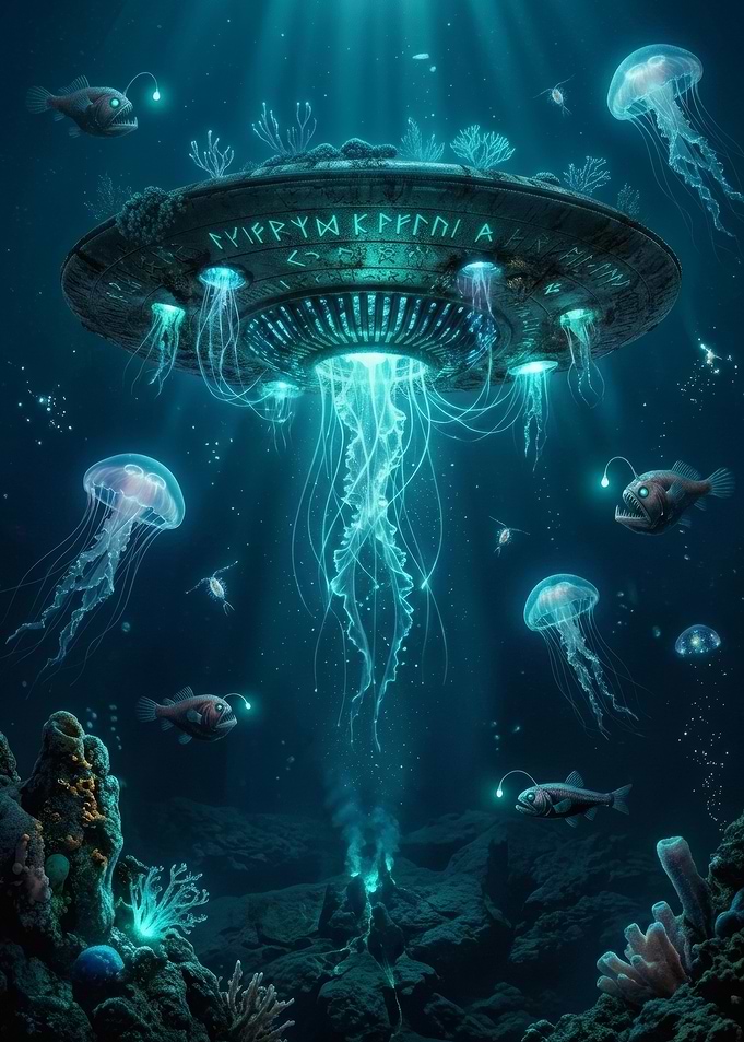 Underwater UFO Alien Spaceship