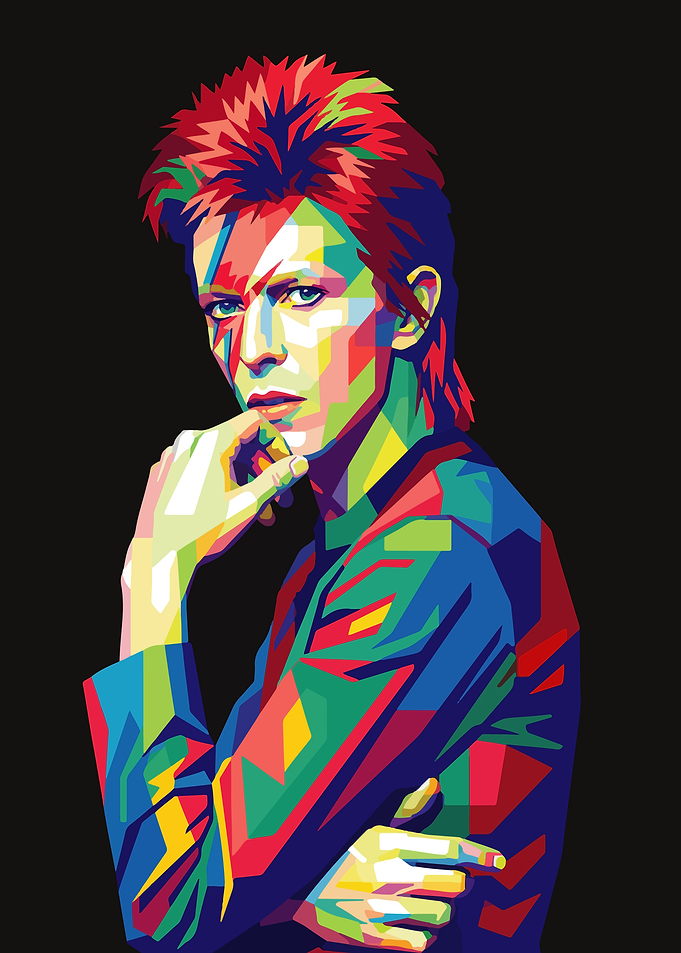 David Bowie Pop Art Portrait