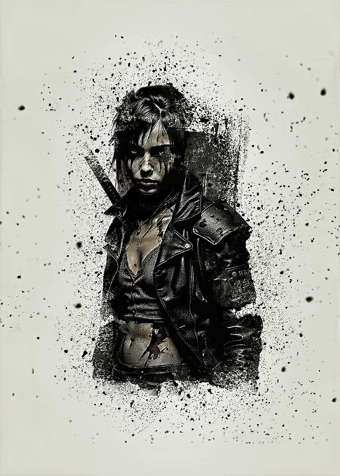 Cyberpunk Warrior Portrait