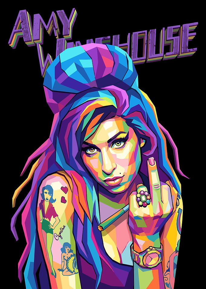 Amy Winehouse Pop Art Portrait