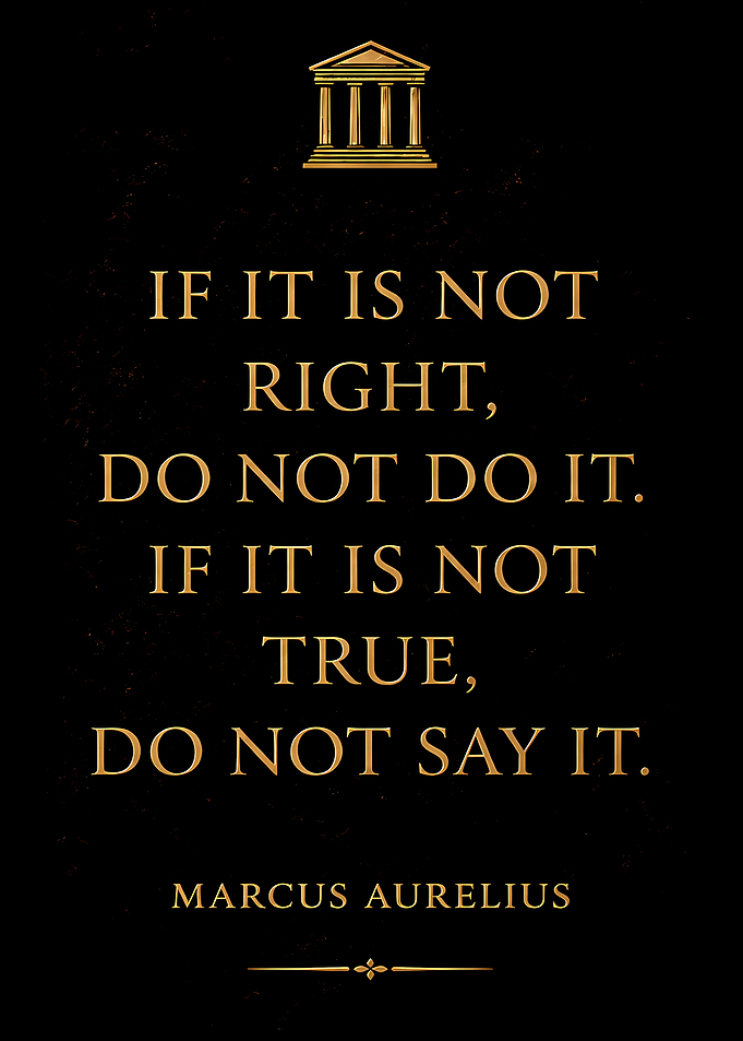 Marcus Aurelius Stoic Quote Poster