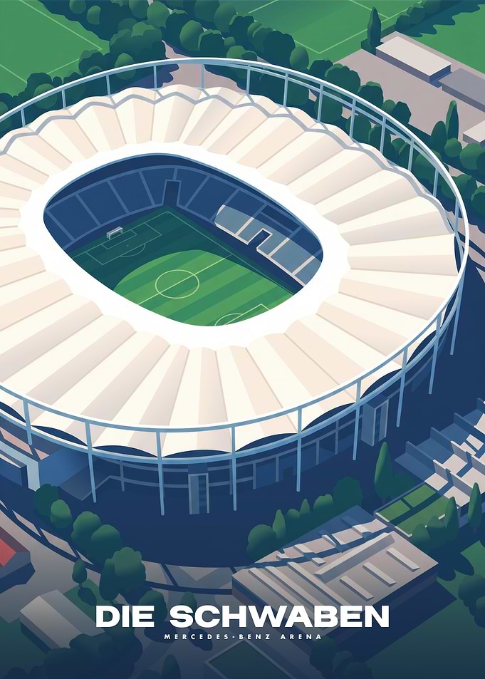 Mercedes-Benz Arena Stadium Poster