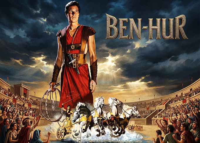 Ben-Hur Chariot Race Movie Poster