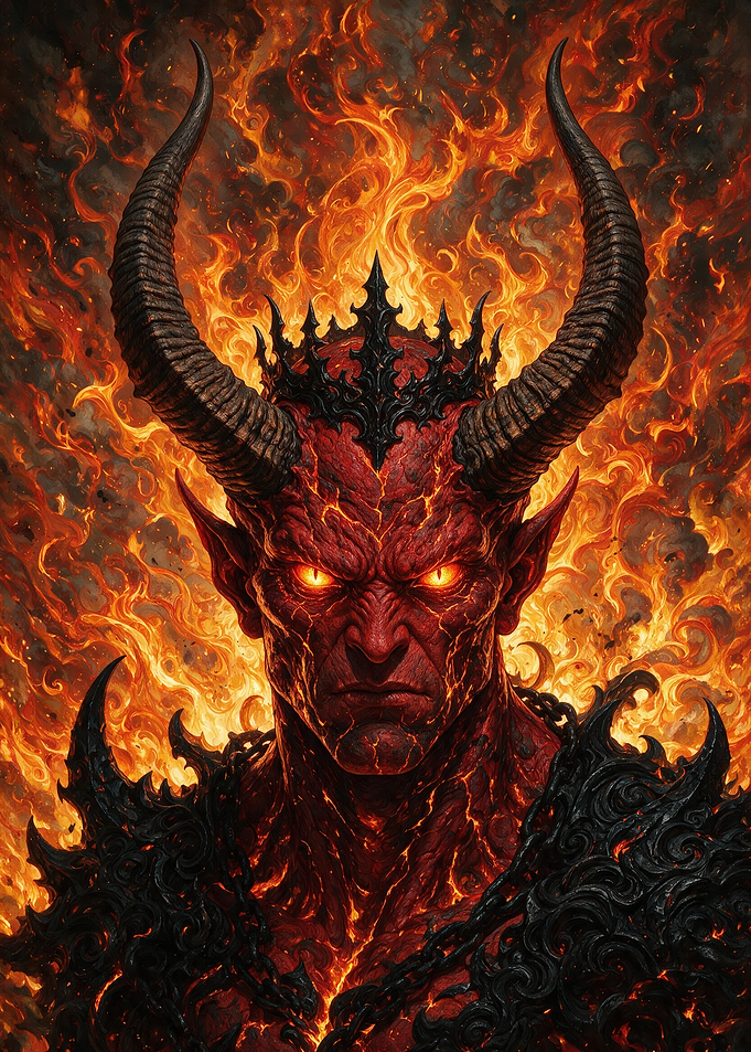 Fiery Demon King Portrait