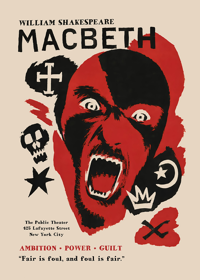 Macbeth The Public Theater Poster