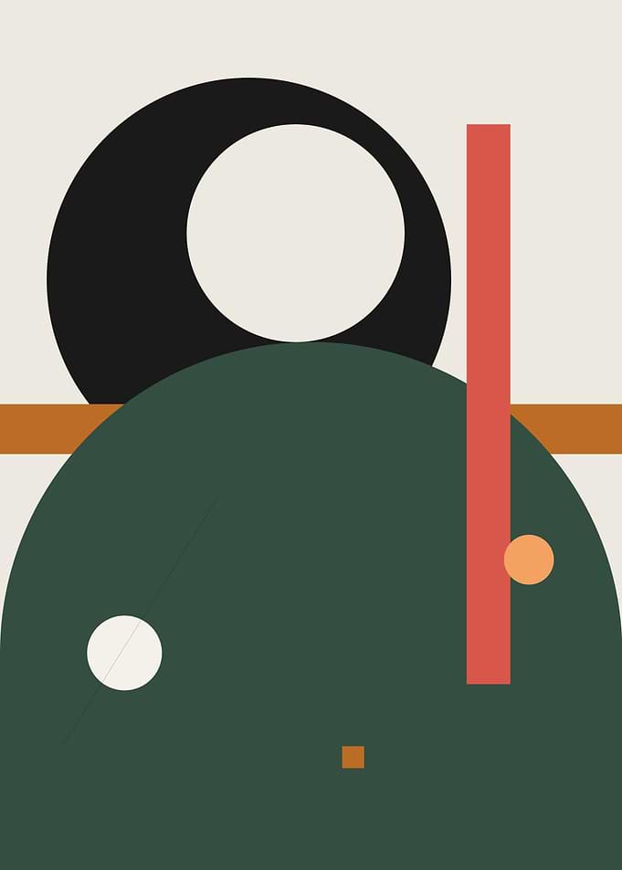 Minimalist Geometric Abstract Composition
