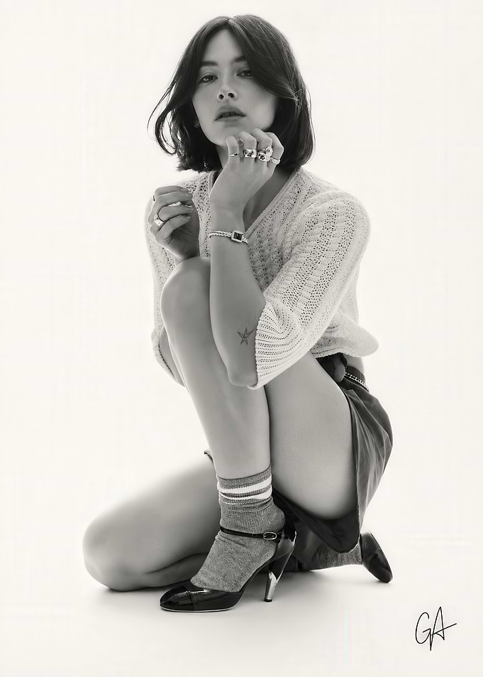 Fashion Portrait of Woman in Heels