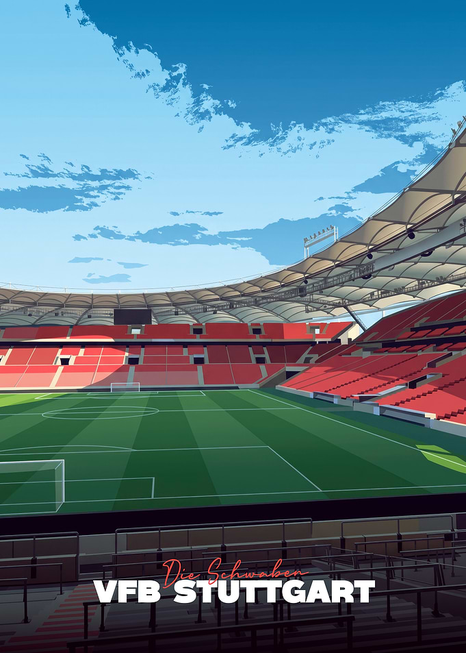VfB Stuttgart Stadium Poster