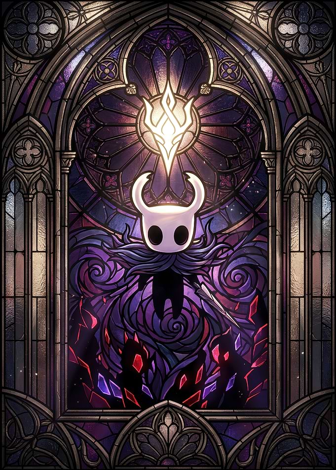 Hollow Knight Stained Glass Art