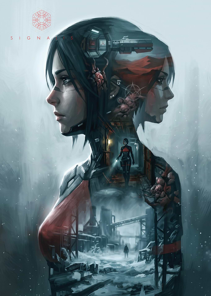 Signalis Elster Double Exposure Art