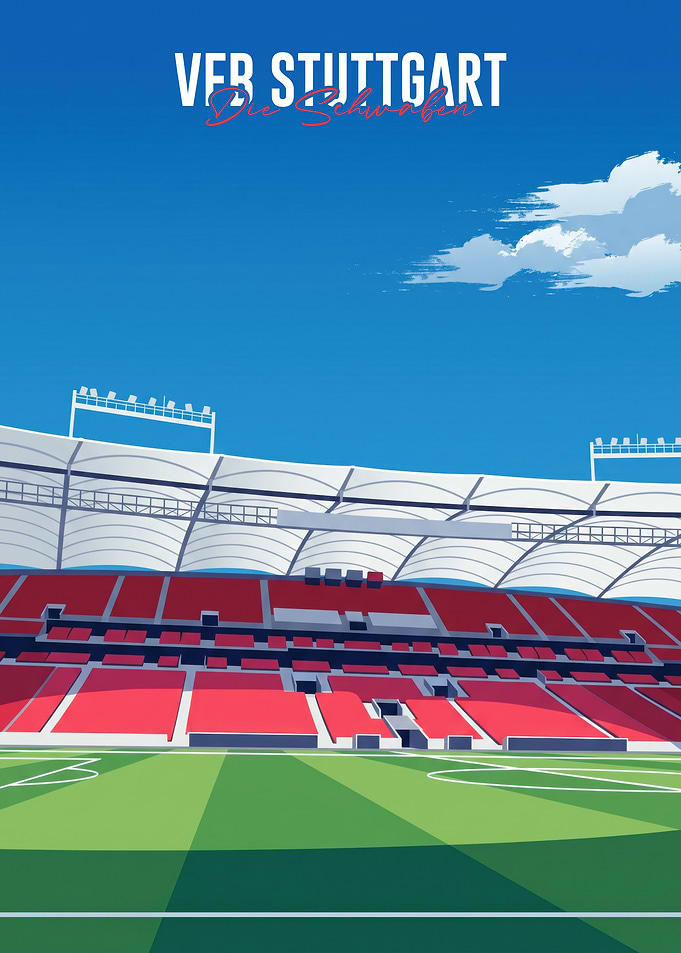 VfB Stuttgart Stadium Poster