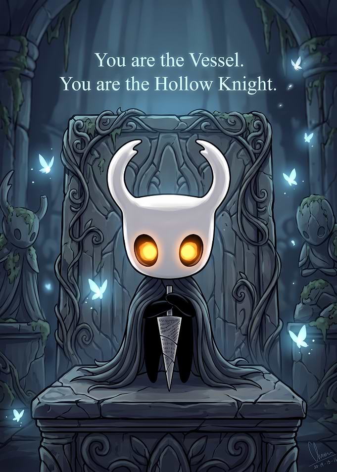 Hollow Knight Vessel Illustration