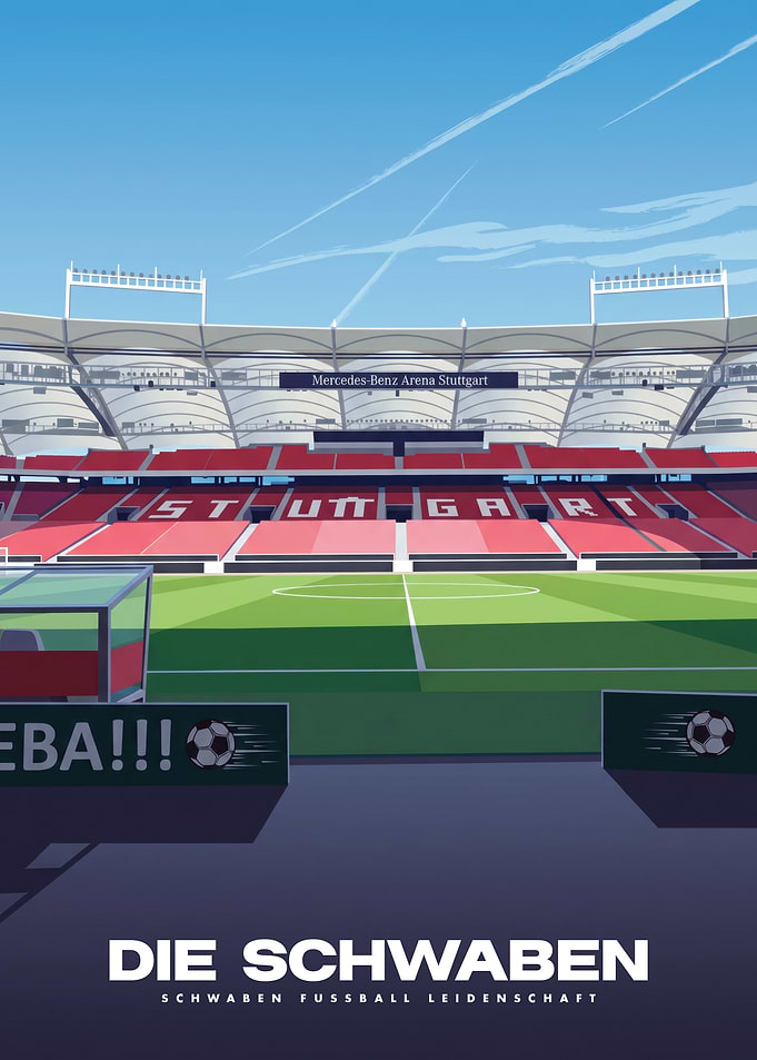 Mercedes-Benz Arena Stuttgart Soccer Poster