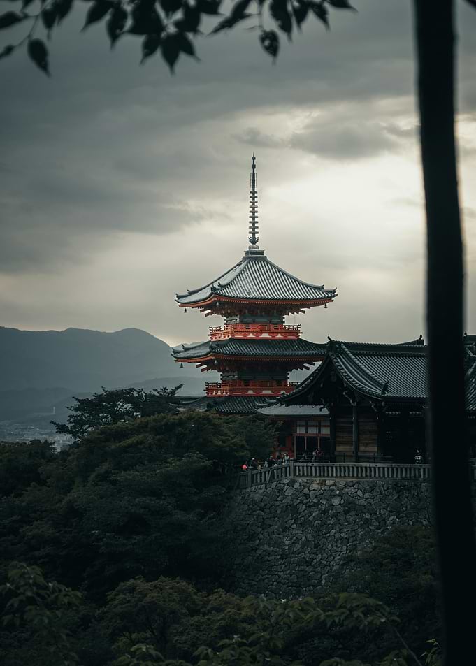 Kiyomizu-dera Temple Pagoda in Kyoto