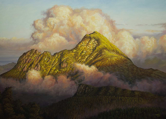 Mountain Peak at Sunset