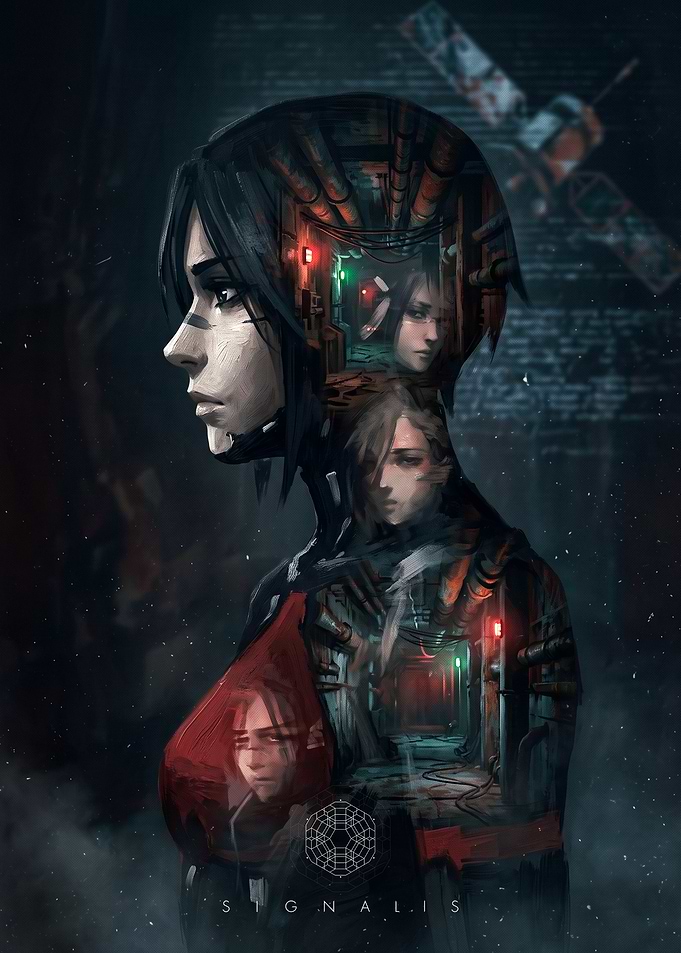 Signalis Elster Double Exposure Portrait