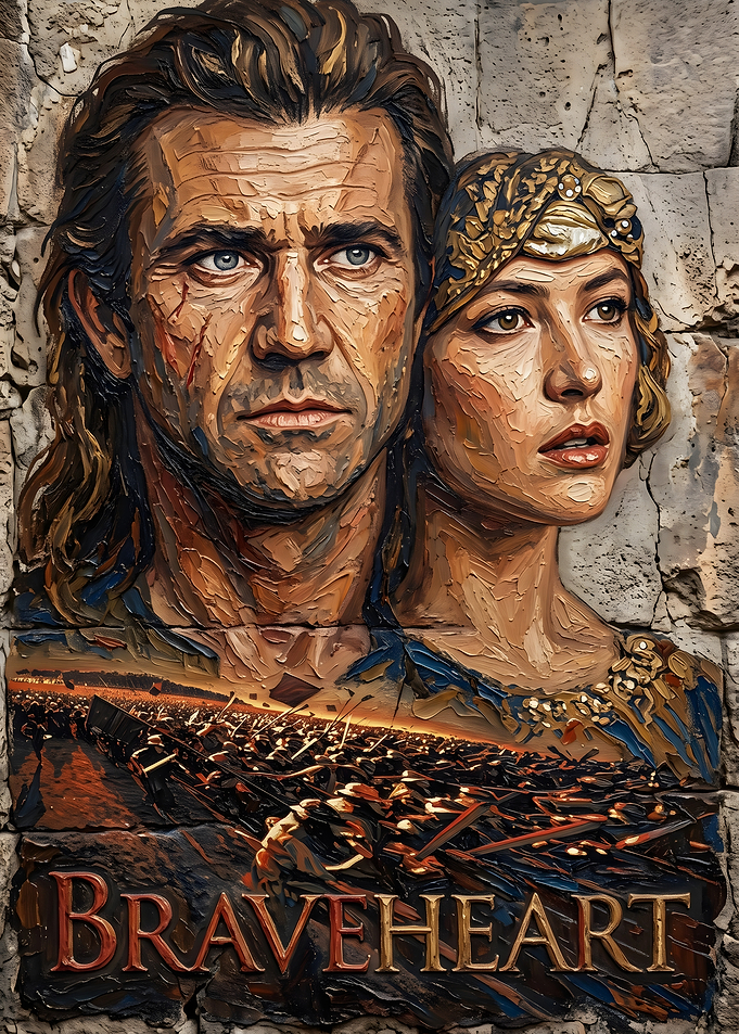 Braveheart Movie Poster Oil Painting
