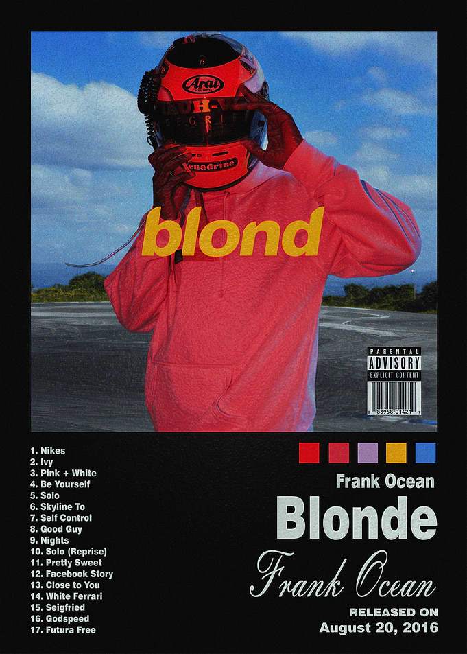 Frank Ocean Blonde Album Poster