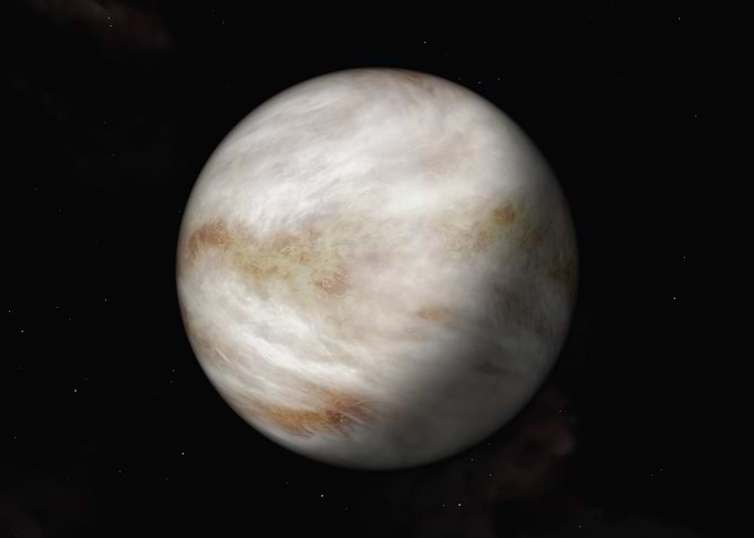 Venus Planet in Deep Space