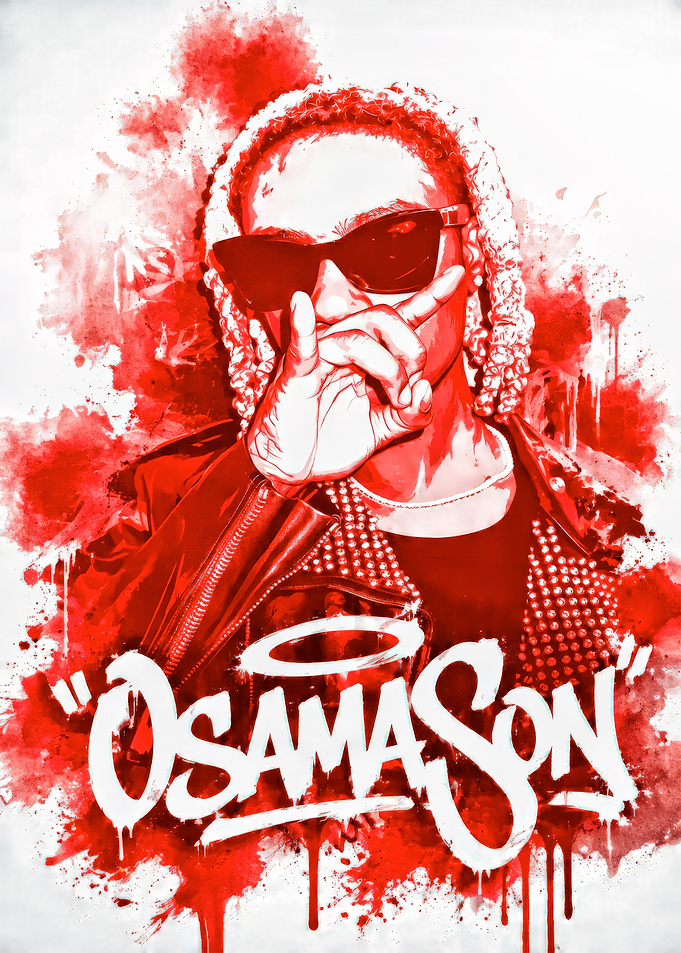 Osamason Red Watercolor Portrait