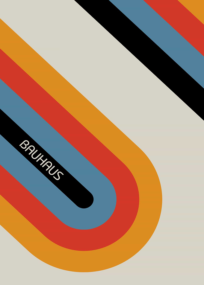 Minimalist Bauhaus Geometric Poster
