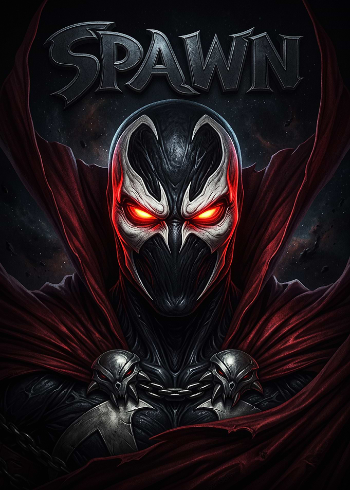 Spawn Comic Book Character Portrait