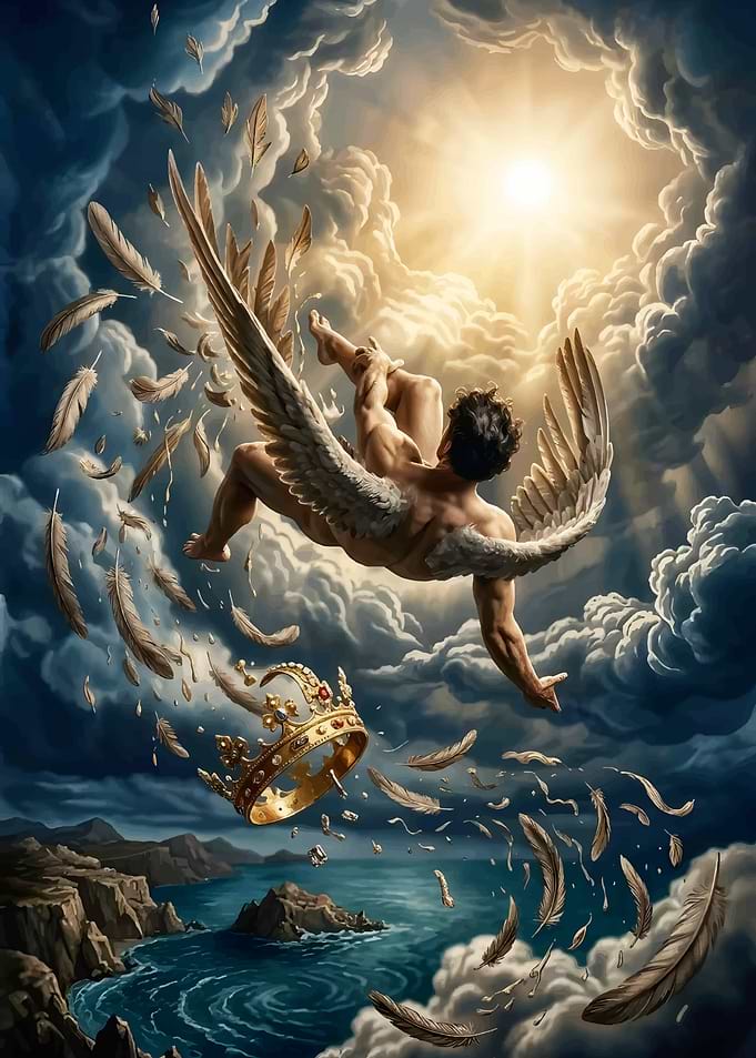 The Fallen Angel Descending