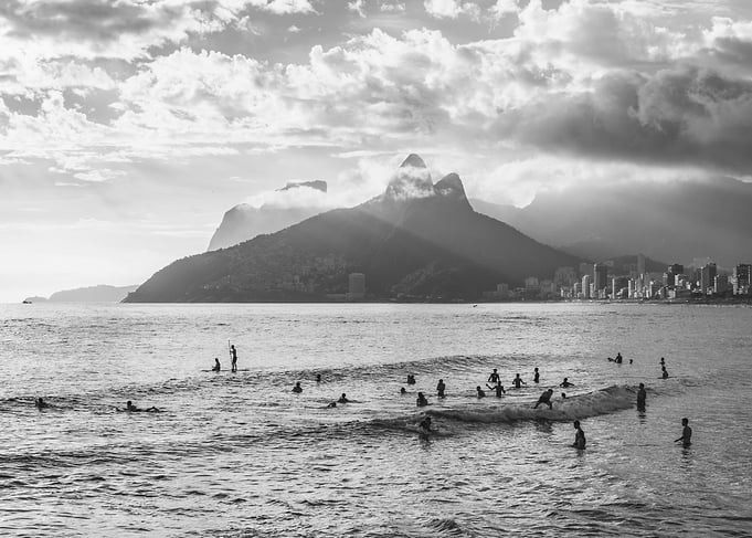Ipanema Beach Sunset in Rio