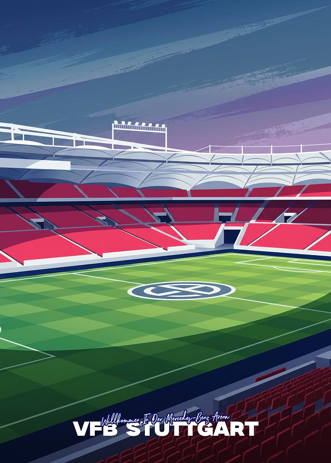 VfB Stuttgart Mercedes-Benz Arena Poster