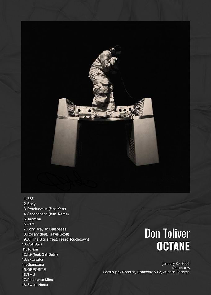 Don Toliver Octane Album Poster