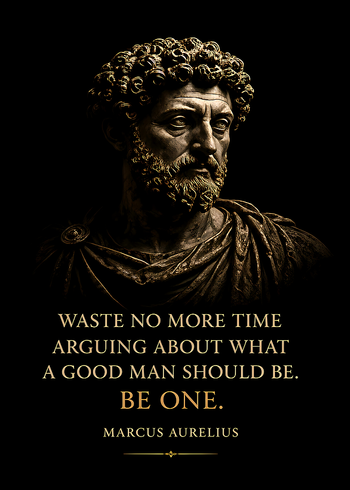 Marcus Aurelius Stoic Quote Poster