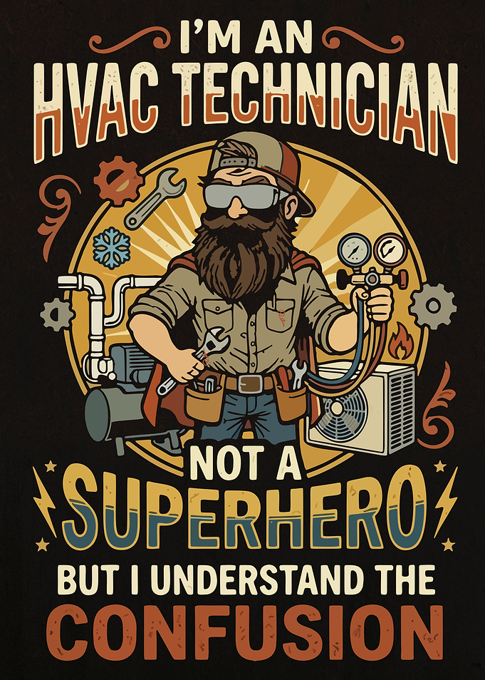 HVAC Technician Superhero