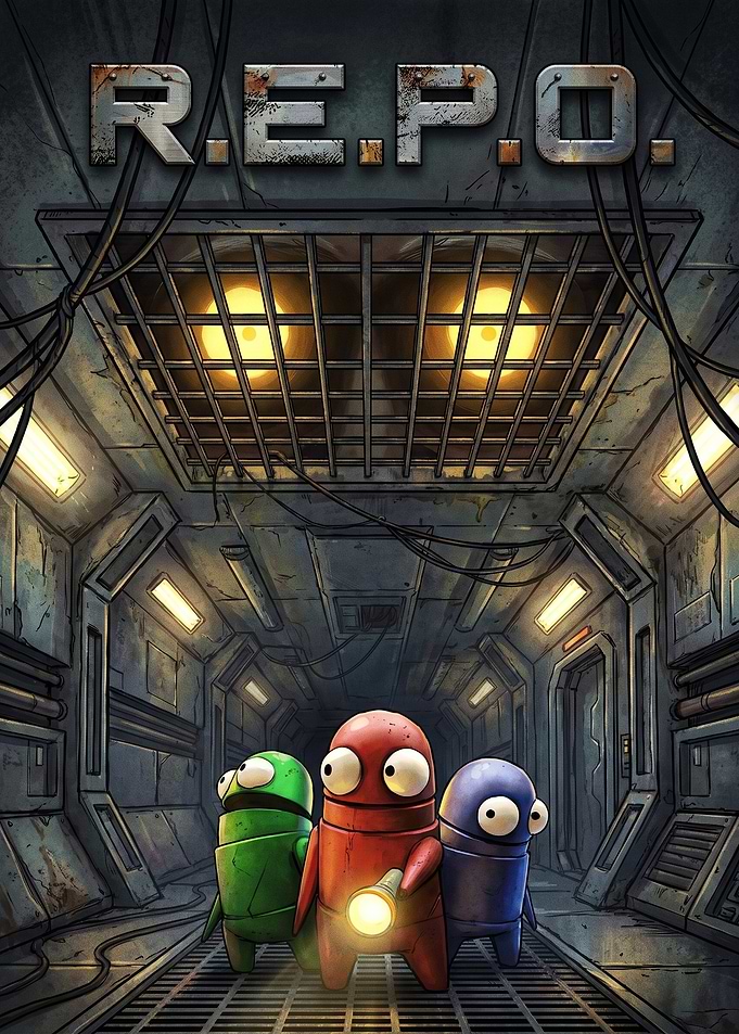 R.E.P.O. Sci-Fi Cartoon Poster