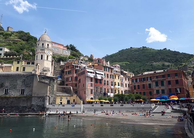 Vernazza Beach in Cinque Terre Italy