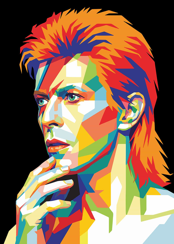 David Bowie Pop Art Portrait